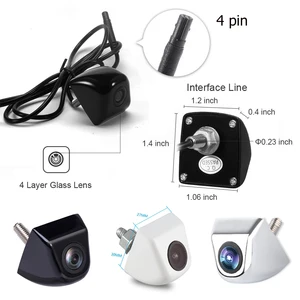 Universal Vehicle Camera Car Front And Rear View Camera 170 Wide Angle Auto CCD HD Backup Reverse Parking Camera Waterproof 12V