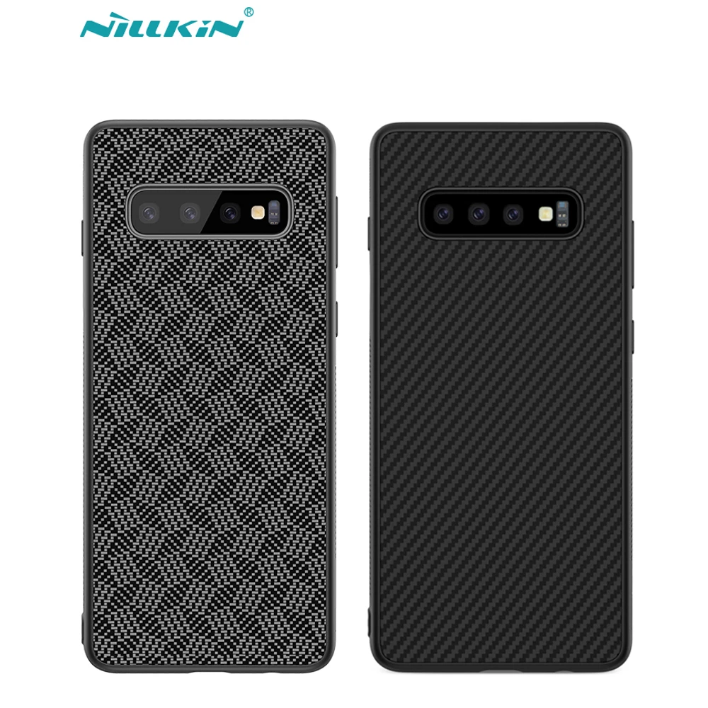 sFor Samsung Galaxy S10 Plus Case S10e Cover Nillkin Synthetic Fiber PP Plastic Carbon For | Мобильные телефоны и