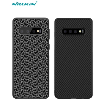 

sFor Samsung Galaxy S10 Plus Case S10e Cover Nillkin Synthetic Fiber PP Plastic Carbon Fiber Case For Samsung Galaxy S10 Plus