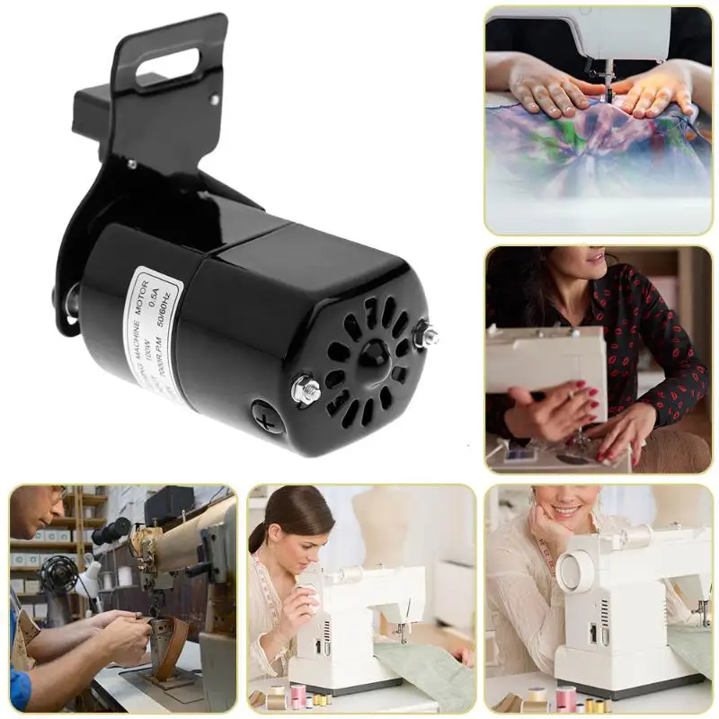 

Black Domestic Household Sewing Machine Electric Motor 220V 0.5A 100W 7000RPM with Low Noise Speed Pedal Controller