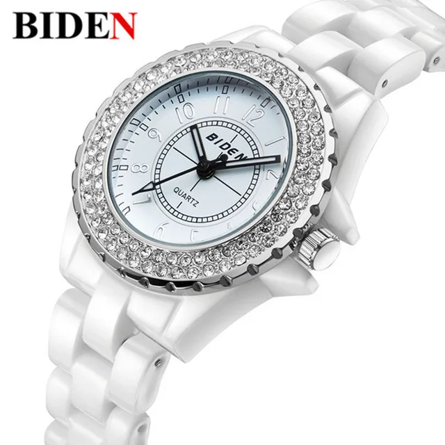 

Simple Fashion Women Rhinestone Watch Casual quartz ceramic watches Lady relojes mujer women wristwatches Girl Dress clock