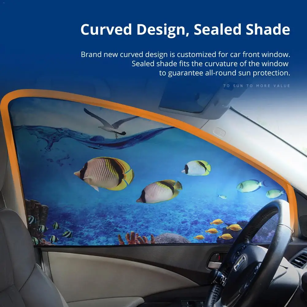 Auto Car Sun Shade Cover Cortina Artoon Proof Side Window Sunshade Cover