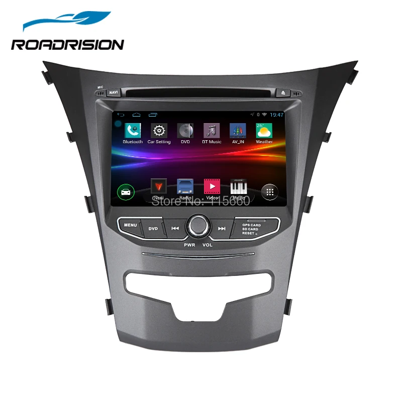 RoadRision 2din 7 &quotавтомобильный dvd плеер Android 6 0 для SsangYong Korando Actyon 2014 2015 авто радио с gps