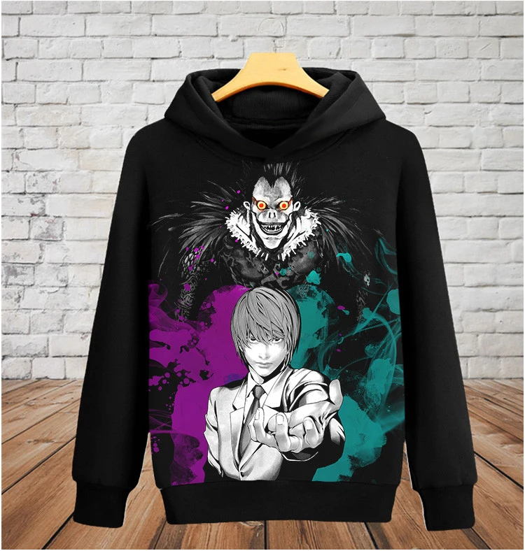 Japan Anime Death Note Hoodies Boys/men Cosplay Yamaguchi Kappei Sweatshirts Printed cos