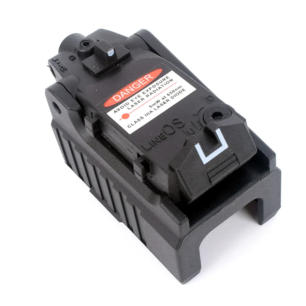WIPSON Tactical Glock Laser Sight Rear Red Laser Aiming Fit Airsoft Glock 17 18C 19 22 23 25 26 27 28 31 32 33 34 35 37-5