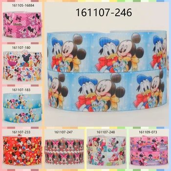 

10yards -different sizes -lovely mickey mouse cartoon ribbon printed Grosgrain ribbon