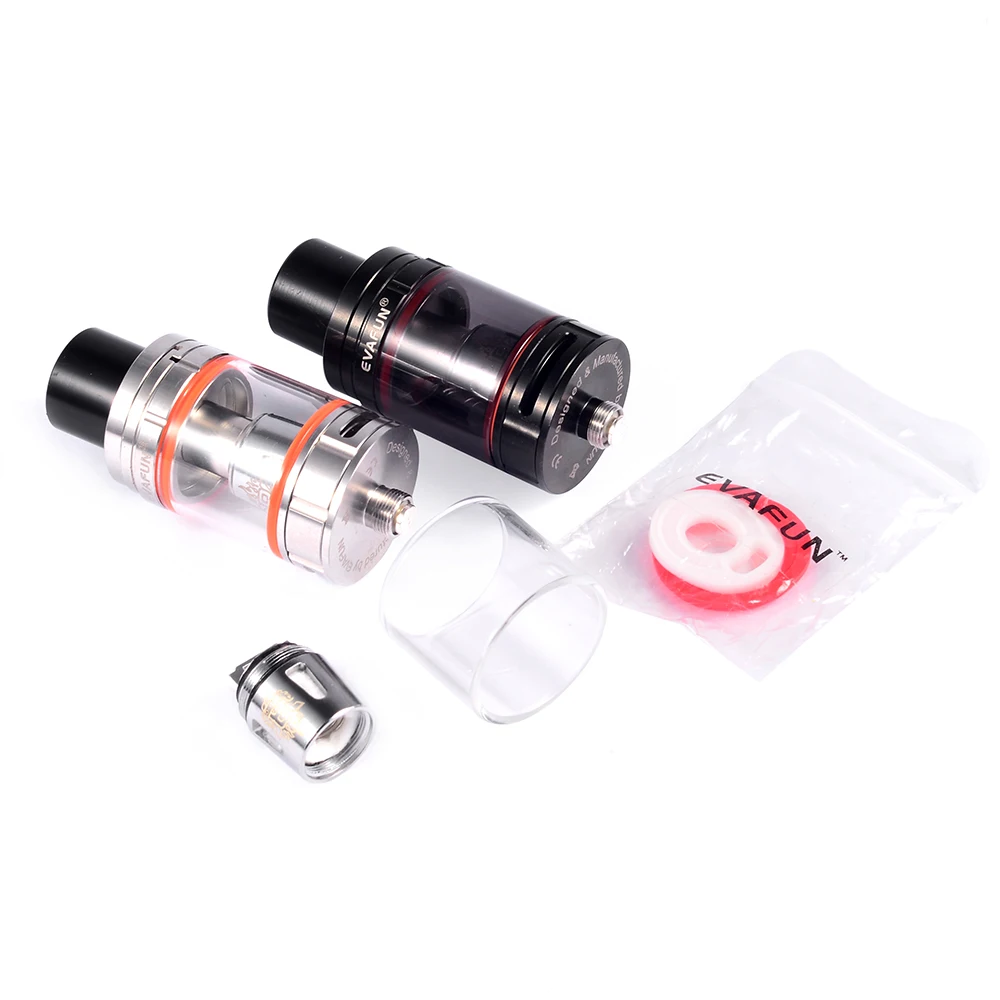 EvaFun V8 CL Tank Electronic Cigarette 5ml Top Filling TFV8 Big Baby Atomizer with Baby Coil for Stick V8 Vape Pen Kit Vaporizer EvaFun V8 CL Tank Electronic Cigarette 5ml Top Filling TFV8 Big Baby Atomizer with Baby Coil for Stick V8 Vape Pen Kit Vaporizer