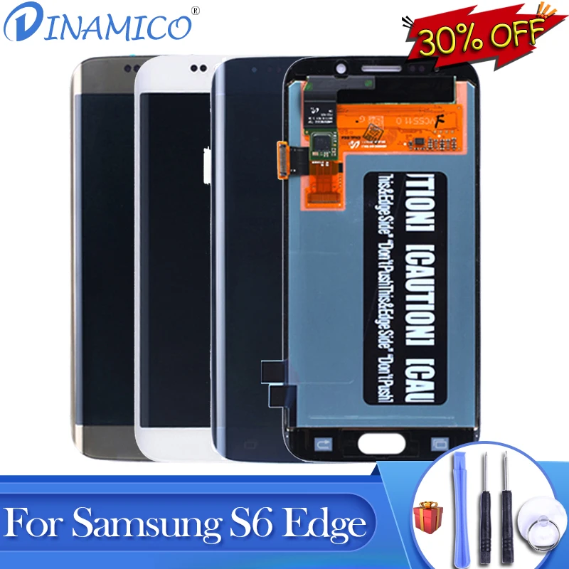 

Dinamico Promotion G925 Display For Samsung Galaxy S6 Edge Lcd With Touch Screen Digitizer Assembly G925F Lcd Free Shipping