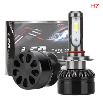 

1 Pair LED Car Headlight Kit H4 HB2 9003 H7 High/low Conversion DC 12V 60W 6000K White N15 CSP Bulb