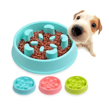 

Pet Slow Feeder Anti Slip and anti Choke Bowl No Gulp Bloat Water Feeding Dish for Puppy Dog cat