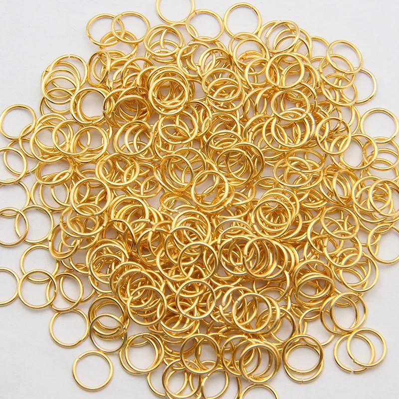 

200pcs 4/5/6/7/8/9/10mm Gold Silver Open Jump Rings Metal Split Rings Jewelry Accessories DIY Bracelet Earrings Making Findings