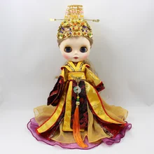 Blyth 1/6 кукла ICY Licca BJD шарнир Боди Одежда китайский император Королевский Золотой