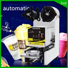 18 Горячая коммерческий автоматический пузырьковый чай Boba кофе PP, PE, PC Пластиковые чашки Уплотнительная Машина для герметизации