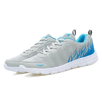 

Running Shoes For Men Mesh Breathable top help Sport Shoes Sneakers Black Male Lightweight lace-up Comfort Air cushion trainers