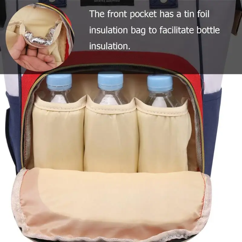 USB мумия рюкзак на молнии большой емкости дорожная сумка для беременных Детская сумка для пеленки многофункциональная сумка для кормления рюкзак уход за ребенком