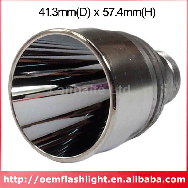 Алюминиевый отражатель SMO для Cree Q5 41 3 мм (D) x 57 4 (H)|reflector|reflector delineatorreflector disc |