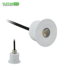 YLSTAR водонепроницаемый DC12-24V с регулируемой яркостью белый 3 Вт Мини светодиодный светильник прожектор для сада, Размеры 35X34 мм