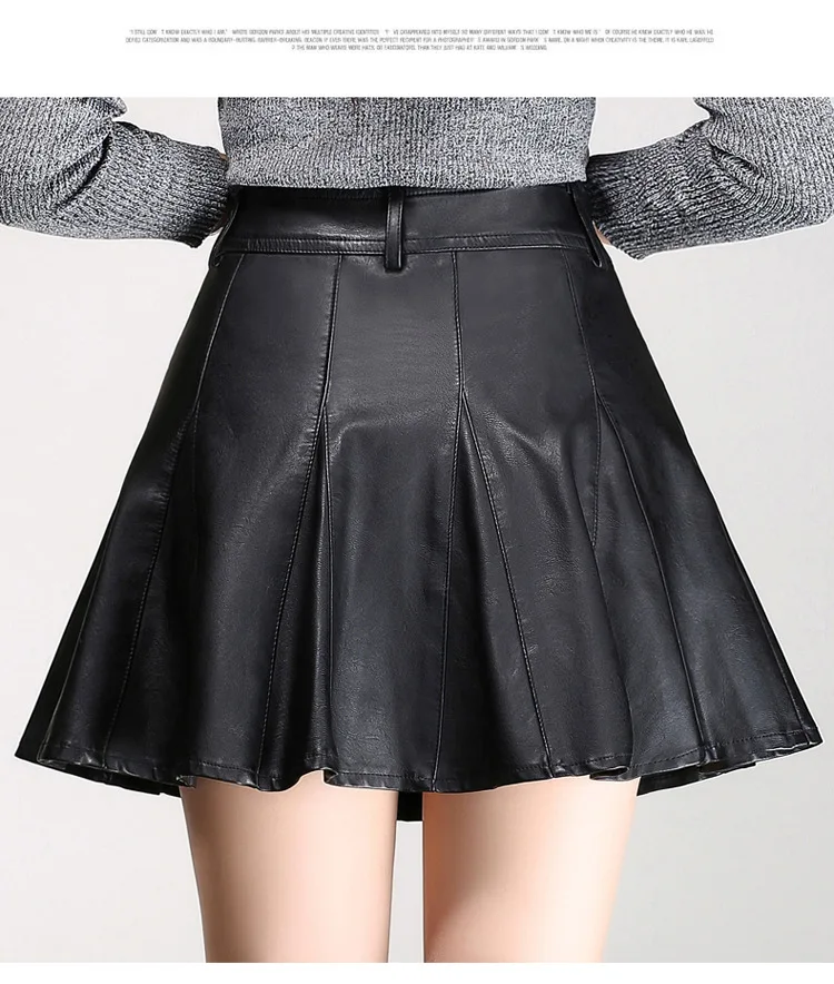 Европейский Стиль модные, пикантные Для женщин Bodycon Короткие штаны юбка из высококачественной искусственной кожи короткие штаны женские
