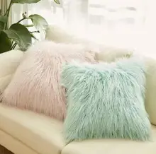 New Sweet Girl Cute Decorative Wool Cushion Body Pillow Square Christmas Pillow Gift