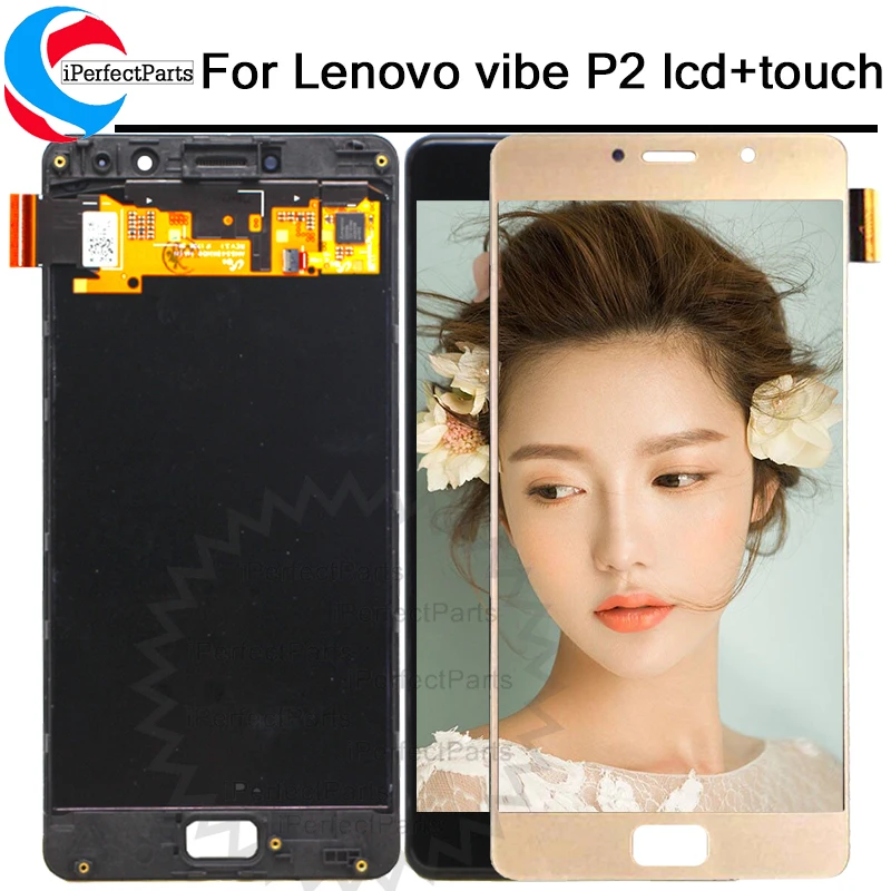 

Lenovo Vibe P2 LCD Display Touch Screen digitizer Assembly With Frame 5.5" For Lenovo P2 P2c72 P2a42 LCD