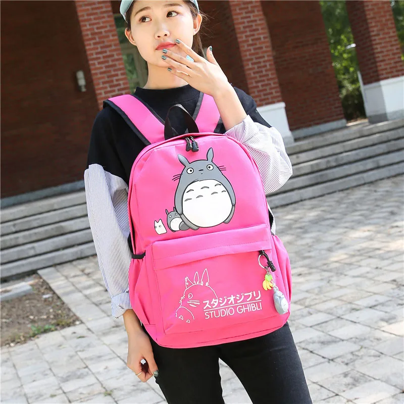 Totoro Backpack Men Women Travel Softback Canvas Bags Mochila Girls Boys Teenagers School Space Notebook Female Bag BP0159 (20)
