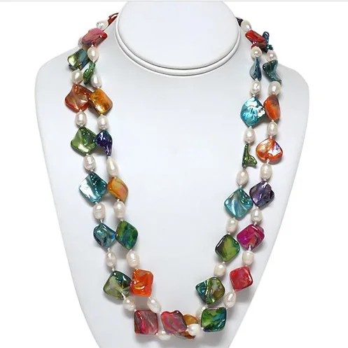 

Amazing Pearl Jewellery,120cm Long Multicolor Shell 100% Real Natural Freshwater Pearl Necklace,Fashion Women Gift