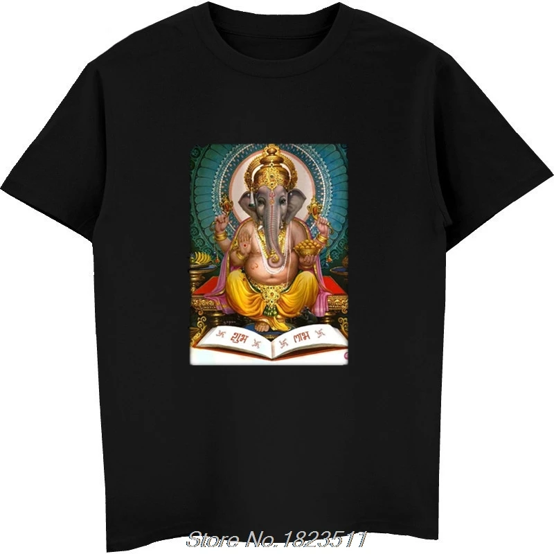 Футболка Ganesh Kali Shiva Krishna Hinduism Yogaer Мужская футболка для медитации богини летняя с