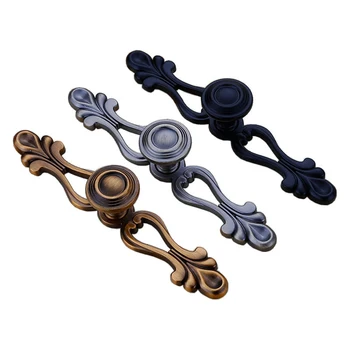 Kitchen Cabinet Handles and Knobs Retro color Door Handle Wardrobe Drawer Pulls Door Knobs Furniture Handles Hardware