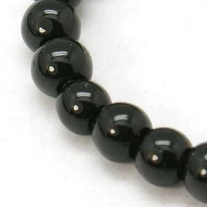 

about 84pcs/strand 4mm Black Round Glass Beads Loose Spacer Charm for Jewelry Necklace Bracelet Making and Craft Hole: 0.5mm F80