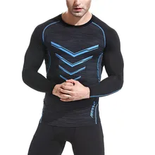 UABRAV Мужская футболка для тренажерного зала с длинным рукавом, компрессионная дышащая футболка, спортивная одежда для бодибилдинга, тренажерного зала, футболка для бега, баскетбольная майка