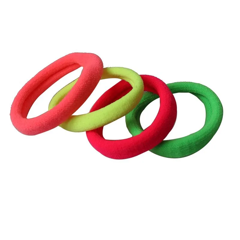 

10Pcs Women Candy Color Hair Bands Elastic Cloth Casual Hair Tie Ring Rope Girls' Ponytail Holder Headwear Accessories