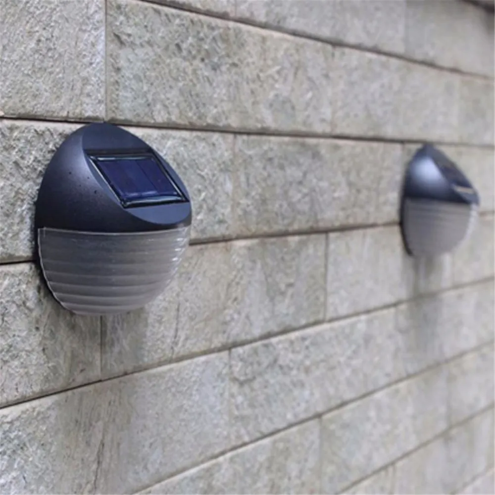 

6 LED Solar Garden Light Outdoor Landscape Lawn Wall Lamps