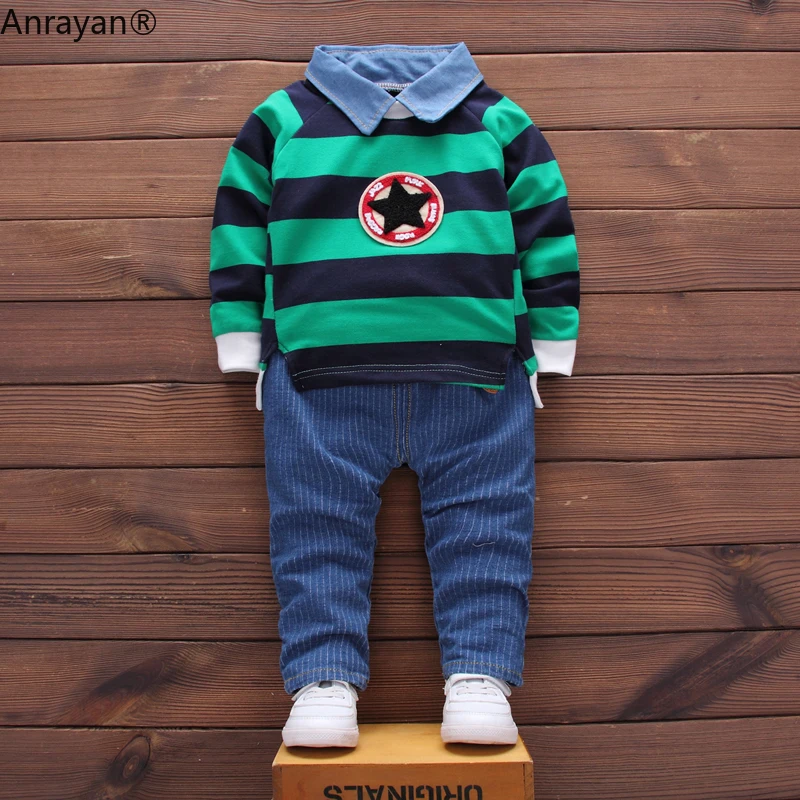 

Fashion Spring Autumn Children Boys Girls Clothes Infant Lapel Sport T-Shirt Pants 2pcs/Sets Kids Cotton Toddler Tracksuits set