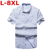 Большой размер новая мода короткий рукав шелковая мужская гавайская рубашка летние повседневные цветочные рубашки мужские большие размеры 10XL 8XL 6XL 5XL 4XL