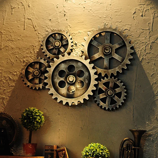Special Price Nordic Retro Industrial 5pcs Wooden Gear 3D Wood Wall Hanging Decoration Bar Dining Room Cafe Steampunk Home Metal Garden Decors Special Price Nordic Retro Industrial 5pcs Wooden Gear 3D Wood Wall Hanging Decoration Bar Dining Room Cafe Steampunk Home Metal Garden Decors