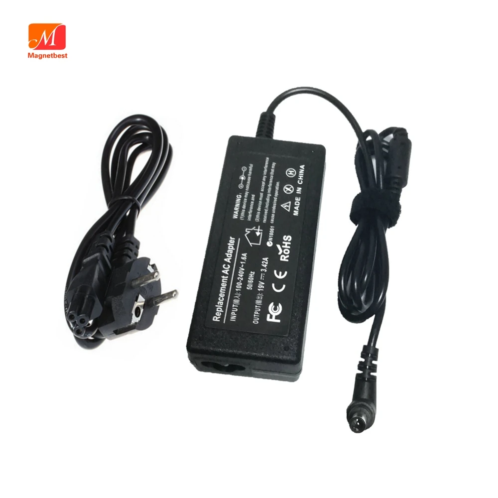 

AC Power Supply 19V 3.42A 65W Laptop Adapter Charger For LG C500 A380 R380 R410 R510 R560 R580 R590 R57 DC 6.5*4.4mm pin