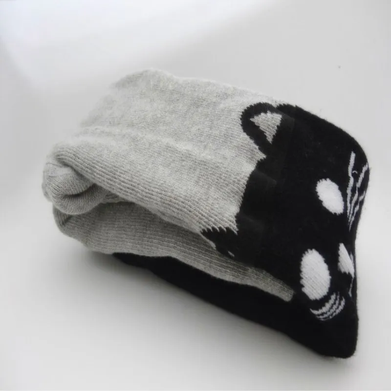 Spring Girls Cartoon Tights Elastic Waist Knitted Stitching Pantyhose Stocking