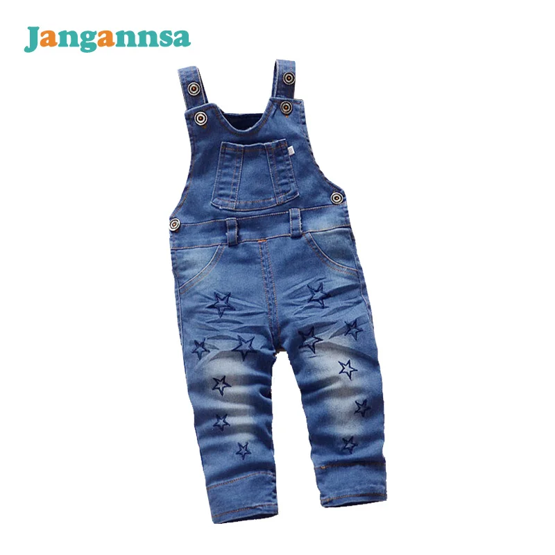 Star Denim Baby Overalls Fashion Infant Jeans Baby Cute Jumpsuits