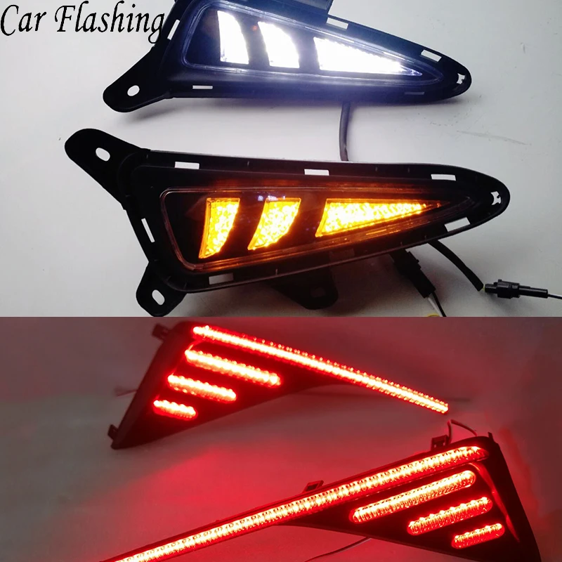 FOR TOYOTA C-HR CHR 2016-2018 REFLECTOR REAR BUMPER TAIL LIGHT BRAKE SIGNAL LAMP