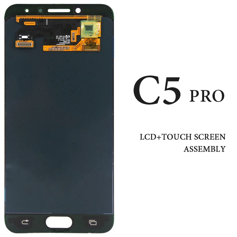 

For C5 Pro LCD 5.2'' C5010 Tested AMOLED Black White Blue No Dead Pixel Display Spare Parts Touch Assembly Replacement