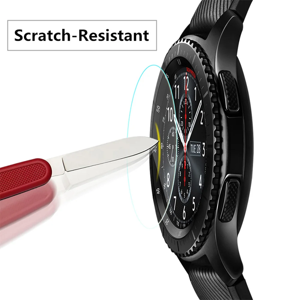 New Tempered Glass Film For Samsung Gear S3 Smart Watch 9H Anti Scratch Ultra Thin Screen Protector Film