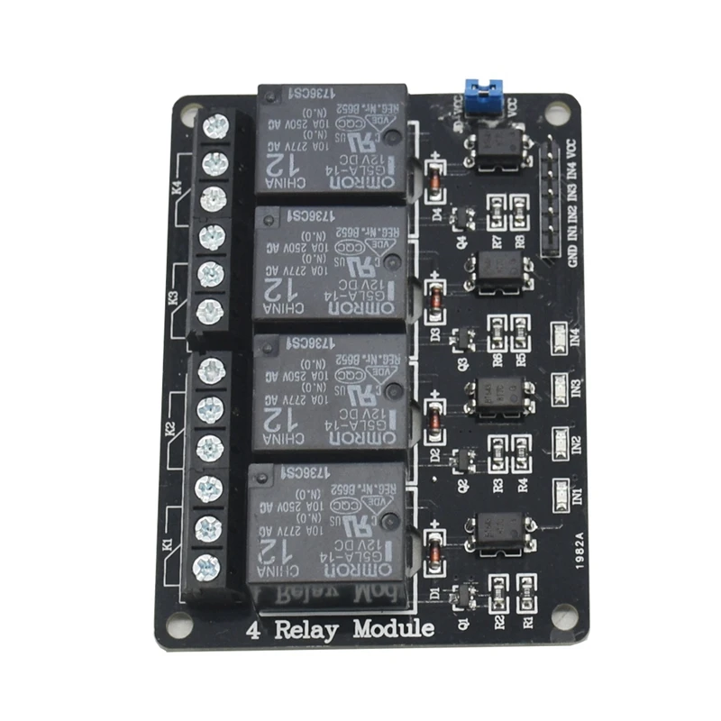 4 канала реле 12 V модульный оптрон защиты Питание для Arduino PIC Dsp