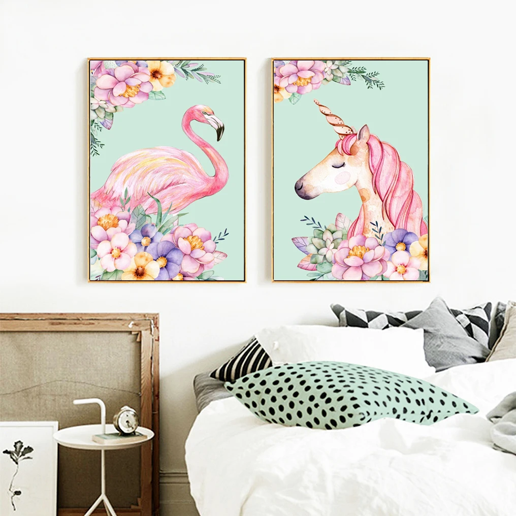 

2018 New 5D Diamond Painting Flamingo Pegasus Cross Stitch Full Round Rhinestone DIY Diamond Mosaic Diamond Embroidery Sale