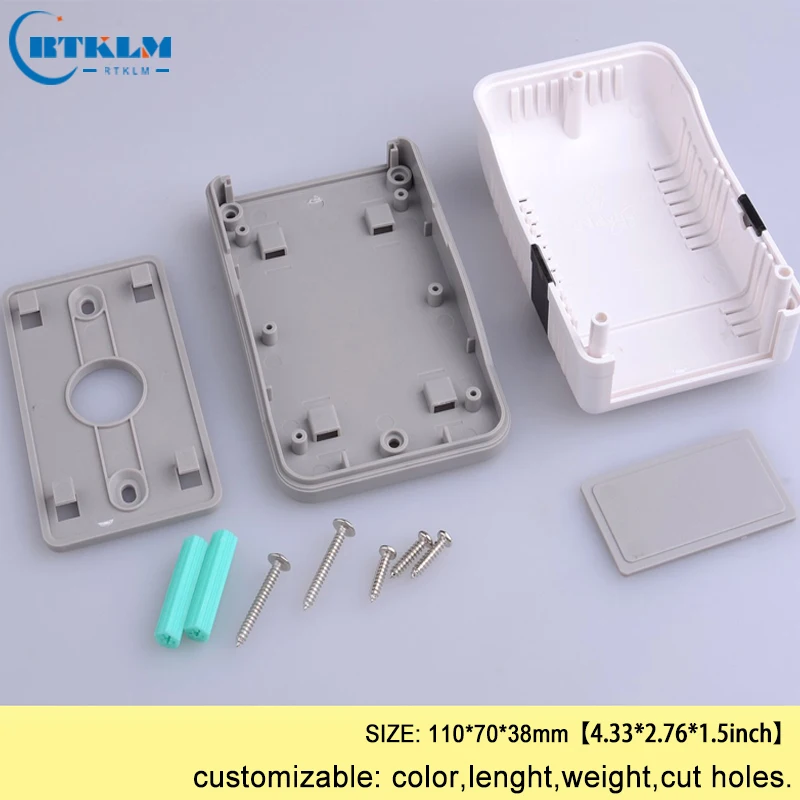 Настенный пластиковый корпус распределительная коробка abs пластик электронный проект коробка diy корпус прибора продукты 110*70*38 мм