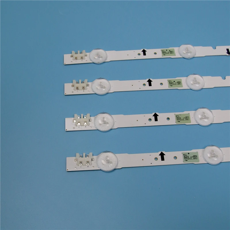 삼성 UE32J5500AK UE32J5500AU UE32J5500AW 32 인치 TV 백라이트 LED 스트립 라이트 매트릭스 램프 밴드 용 4 피스 LED 어레이 바