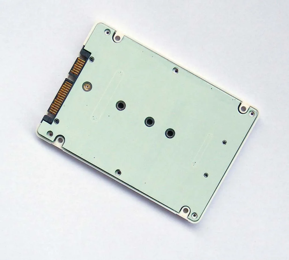 

2.5 inch SATA 3 to M.2 NGFF (SATA) SSD adapter card with 7 mm thickness case