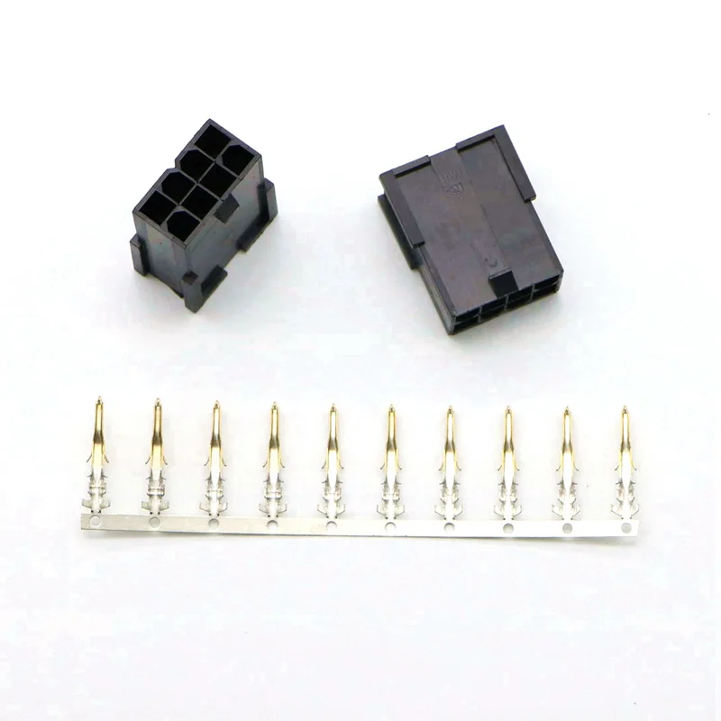 

4.2mm 5559 CPU/ATX 8Pin Female Connector with 10pcs Terminal pins for PC Modding