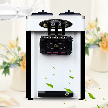 

Countertop stainless steel commercial 3 soft ice cream machine, environmentally friendly refrigerant R410a