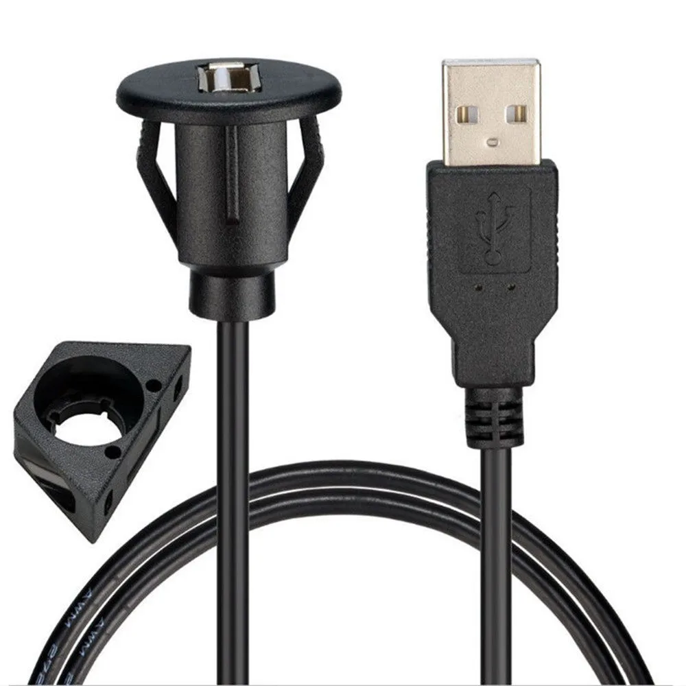 Кабель Micro-USB 1 м/2 м автомобильное крепление для приборной панели usb 2,0 штекер-гнездо панель удлинитель usb кабель-удлинитель prolunga USB