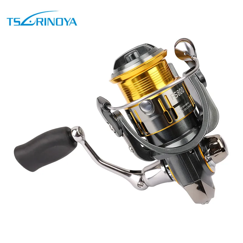 

New Tsurinoya Spinning Fishing Reel 10 Ball Bearings 5.2:1 Ratio Lightweight Reel Moulinet Free Shipping Reel 175g Weight FS800